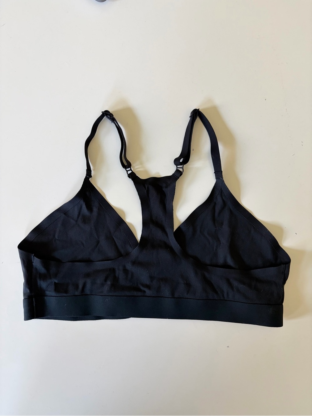 SKIMS Racerback Bralette, Black, Small - Picture 3 of 4